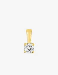 Pendentif or jaune 750 ‰ et oxyde de zirconium 0,30 ct SO OR