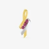 pendentif or jaune 750 ‰, rubis et rhodium SO OR