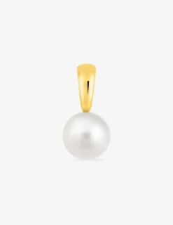 Pendentif or jaune 750‰ et perle de culture d'eau douce 9 mm SO OR