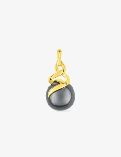Pendentif or jaune 375‰ et perle 8,5 mm SO OR