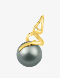 Pendentif or jaune 375‰ et perle 8,5 mm SO OR