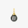 Pendentif or jaune 750‰ et perle de culture de Tahiti 8 mm SO OR