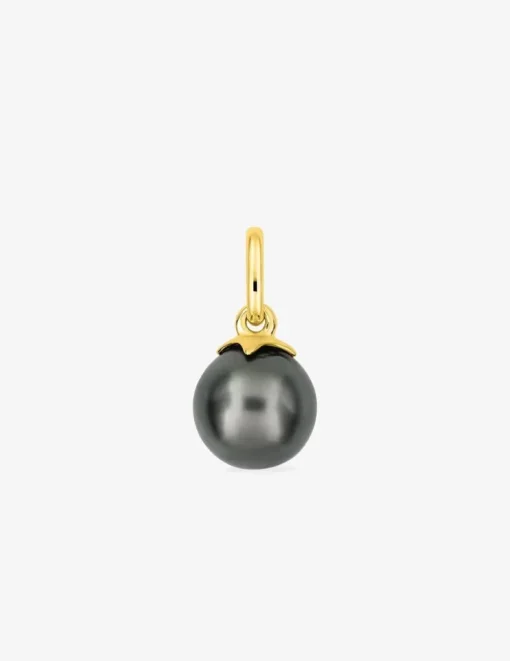 Pendentif or jaune 750‰ et perle de culture de Tahiti 8 mm SO OR