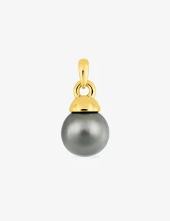Pendentif or jaune 750‰ et perle de culture de Tahiti 9 mm SO OR