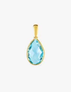 Pendentif or jaune 375‰ et topaze SO OR