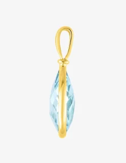 Pendentif or jaune 375‰ et topaze SO OR