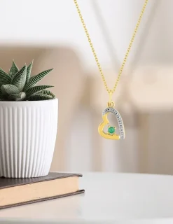 Pendentif or jaune 375‰, émeraude SO OR