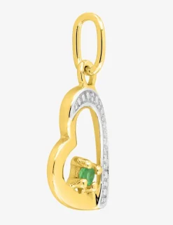 Pendentif or jaune 375‰, émeraude SO OR