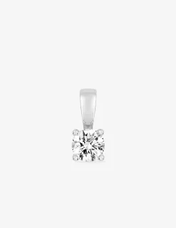 Pendentif oxyde de zirconium 4.75 mm en or blanc 375 ‰ SO OR