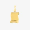 Pendentif parchemin or jaune 750 ‰ 10 x 20 mm SO OR