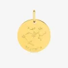 Pendentif plaqué or constellation zodiaque sagittaire SO OR