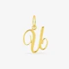 Pendentif plaqué or initiale U SO OR
