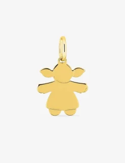 Pendentif plaqué or jaune petite fille SO OR
