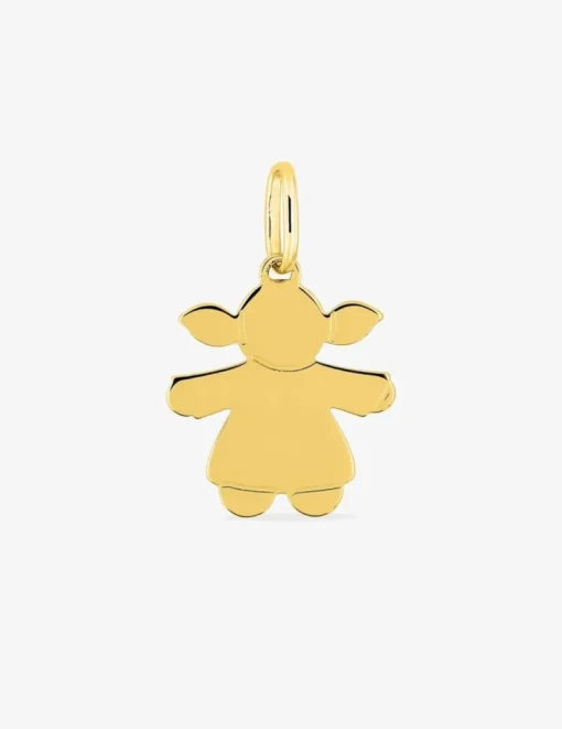 Pendentif plaqué or jaune petite fille SO OR