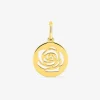 Pendentif plaqué or jaune, jeton rose SO OR