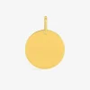 Pendentif plaqué or jaune avec plaque gravable SO OR