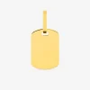 Pendentif plaque G.I 10 x 15 mm or jaune 750‰ SO OR