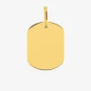 Pendentif plaque GI or jaune 750 ‰ 15 x 25 mm SO OR
