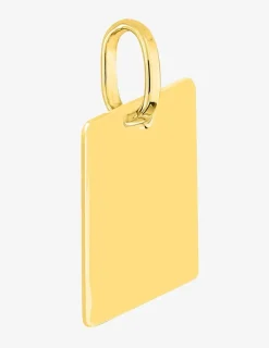 Pendentif plaque GI or jaune 750 ‰ 13 x 22 mm SO OR