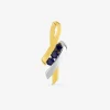 Pendentif rubans or jaune 375‰ et saphir SO OR