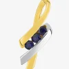 Pendentif saphir en or 750‰ rhodié SO OR