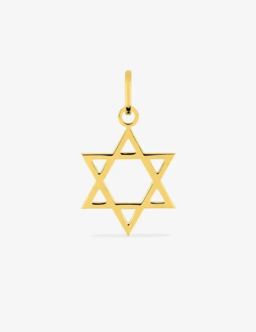 Pendentif étoile de David plaqué or SO OR