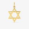 Pendentif étoile de David 25 mm or jaune 750‰ SO OR