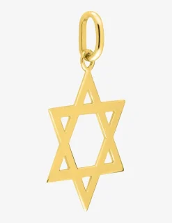 Pendentif étoile de David 25 mm or jaune 750‰ SO OR