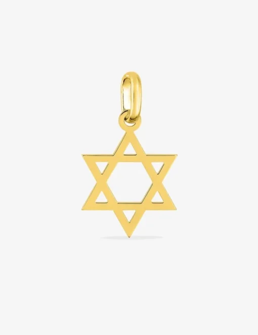 Pendentif étoile de David or jaune 750 ‰ SO OR