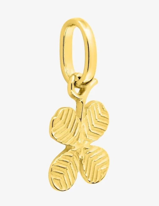 Pendentif trèfle à 4 feuilles en or jaune 375 ‰ SO OR