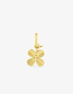 Pendentif trèfle or jaune 750 ‰ SO OR