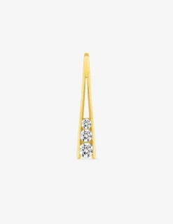 Pendentif trilogie oxydes de zirconium et or jaune 375‰ SO OR