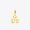 Pendentif triskèle or 375 ‰ jaune SO OR
