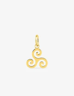 Pendentif triskèle or 375 ‰ jaune SO OR