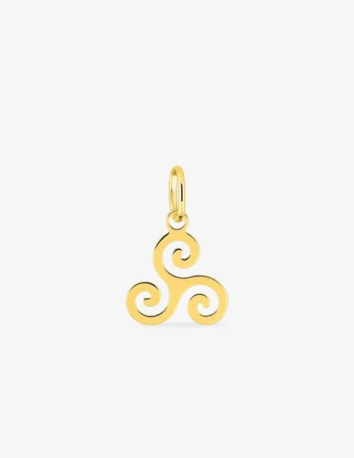 Pendentif triskèle or 375 ‰ jaune SO OR
