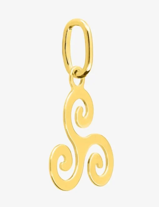 Pendentif triskèle or 375 ‰ jaune SO OR