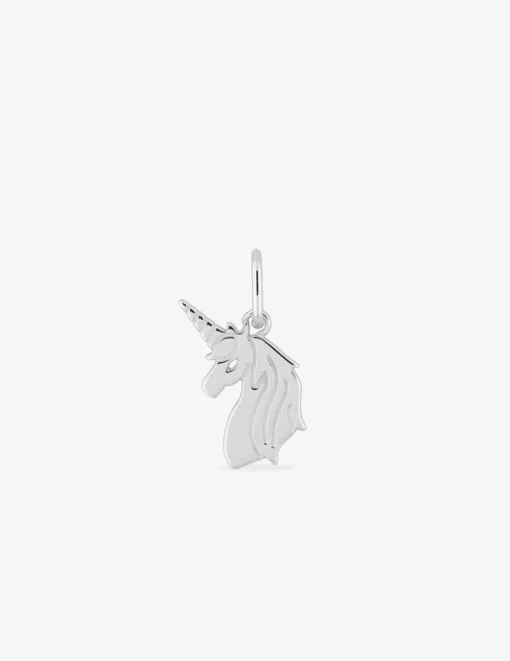 Pendentif tête de licorne en argent rhodié 925 ‰ SO OR