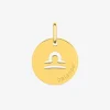 Pendentif zodiaque Balance en or jaune 375 ‰ SO OR