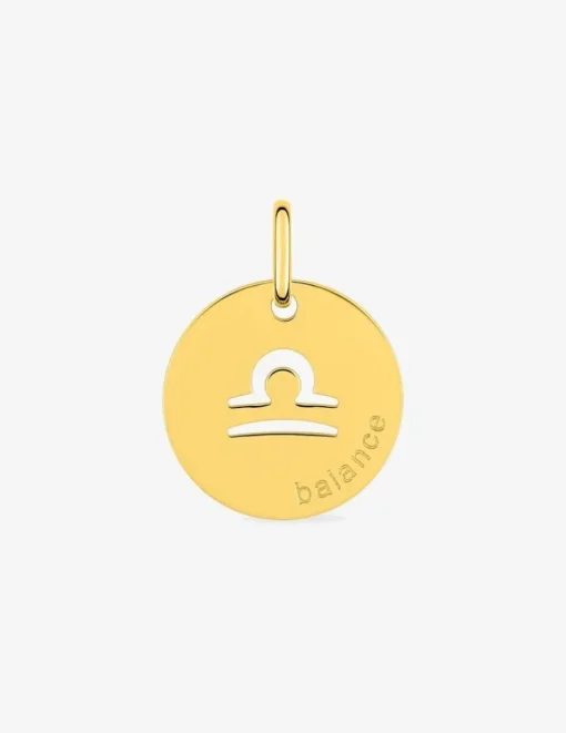 Pendentif zodiaque Balance en or jaune 375 ‰ SO OR