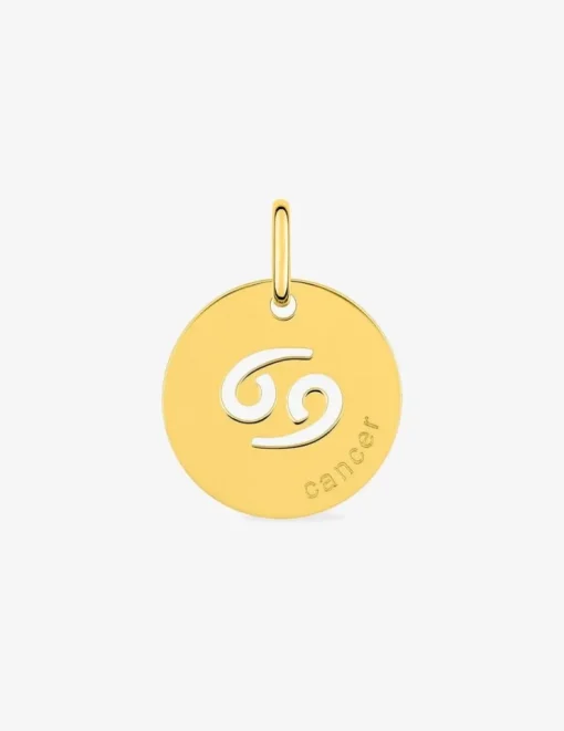 Pendentif zodiaque Cancer en or jaune 375 ‰ SO OR