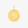 Pendentif zodiaque Capricorne en or jaune 375 ‰ SO OR