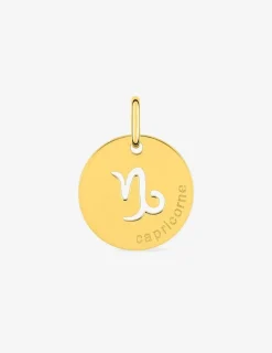 Pendentif zodiaque Capricorne en or jaune 375 ‰ SO OR