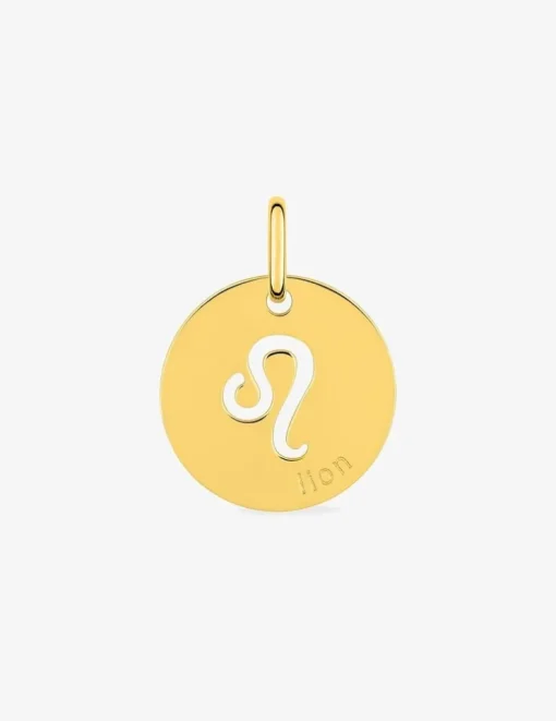 Pendentif zodiaque Lion en or jaune 375 ‰ SO OR