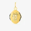 Pendentif zodiaque losange Gémeaux plaqué or SO OR