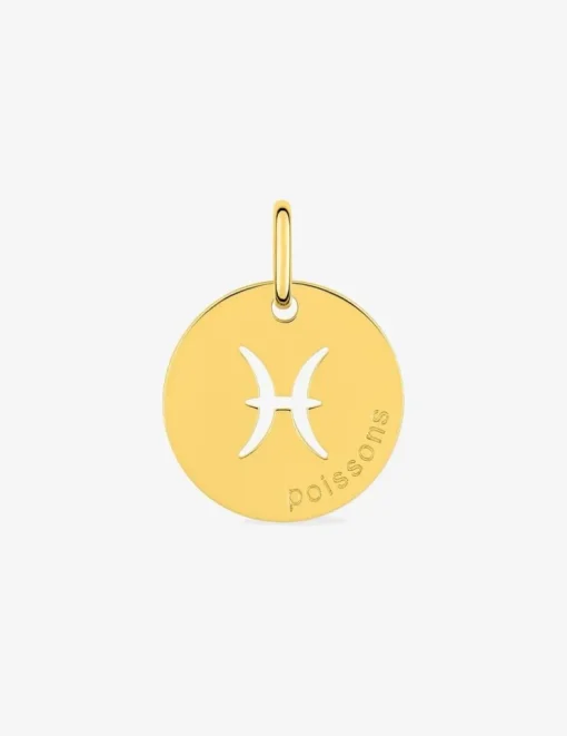 Pendentif zodiaque Poisson en or jaune 375 ‰ SO OR