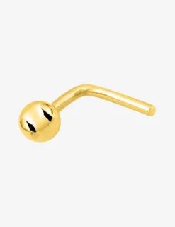 Piercing de nez boule en or jaune 750 ‰ SO OR