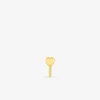 Piercing de nez cœur en or jaune 750 ‰ SO OR