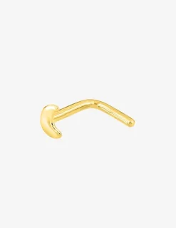 Piercing de nez lune en or jaune 750 ‰ SO OR