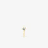 Piercing de nez or jaune 750 ‰ et oxyde de zirconium SO OR