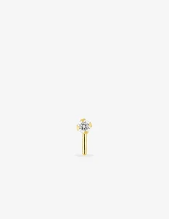 Piercing de nez or jaune 375 ‰ et oxyde de zirconium SO OR